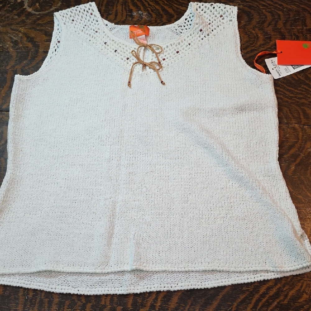 Hearts of Palm Cream Knit Tank Top